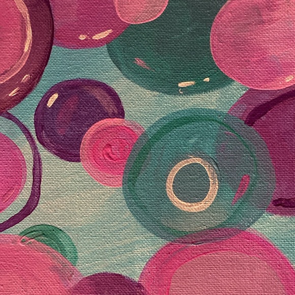 Blowing Bubbles Abstract Painting 🫧 - Picture 2 of 4
